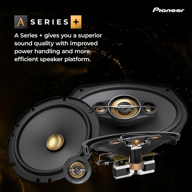 Pioneer 450W Max 100W Sine Wave Tweeter Set of 2 Speakers with Angled Mount Adapter - Image 2